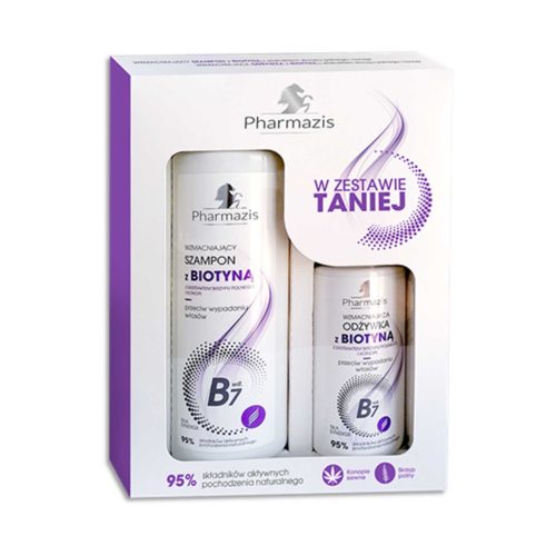 Poklon Set s Biotinom - Šampon + Regenerator PHARMAZIS za Jačanje Kose