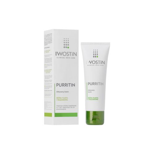 Iwostin Purritin Aktivna dnevna krema za masnu i aknama sklonu kožu 40ml