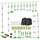 Ninja staza za djecu s preprekama, set za slackline, zelena, dužine 10 m