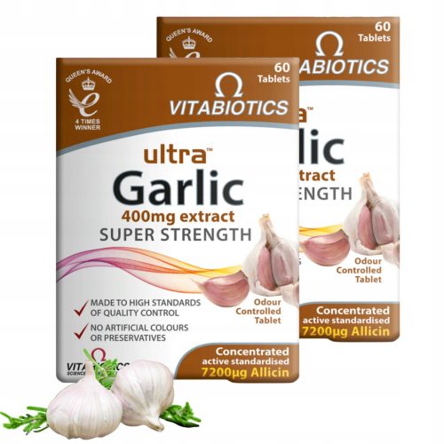 Ultra Garlic - Visoko koncentrirani ekstrakt češnjaka, 60 tableta