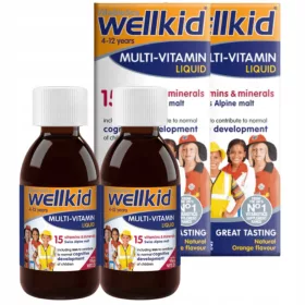   Wellkid Multivitaminski Tekući Dodatak za Djecu s Okusom Naranče 150 ml