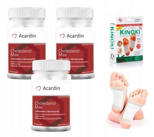 Paket od 3 ACARDIN MAX kapsula + GRATIS 2 KINOKI detoksikacijska flastera