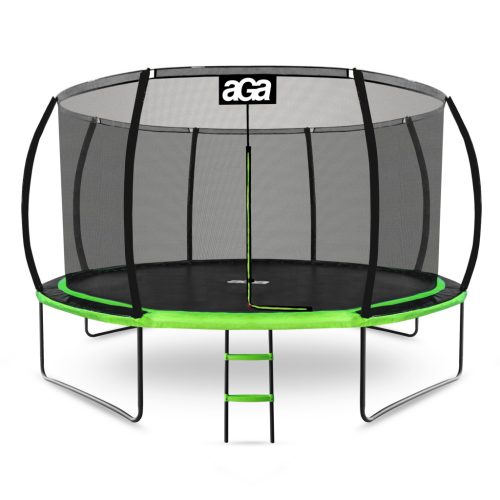 Trampolina za vrt Aga SPORT EXCLUSIVE 430 cm Crna + zaštitna mreža + ljestve