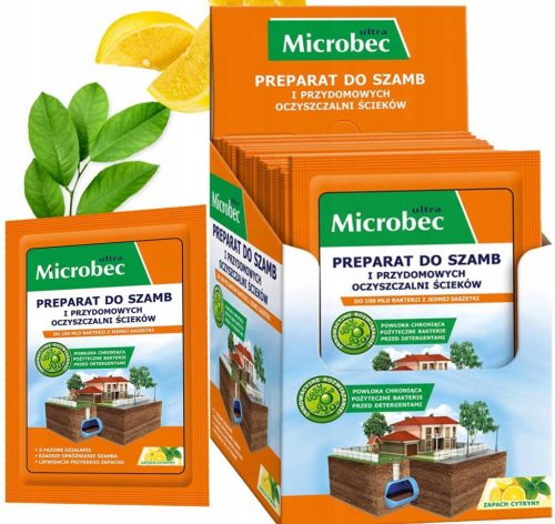BROS - Microbec ULTRA 25g limun miris - čistač za septičke jame - 18 kom.