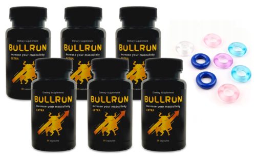 6 X BullRun Extra + GRATIS! Poticaj za muškarce za bolju potenciju i seksualnu snagu