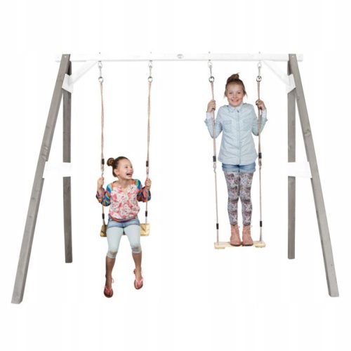 Drvena ljuljačka sa sjedalima Axi Grey Playground