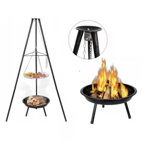  Veliki vrtni roštilj Tripod Fire Pit 2u1