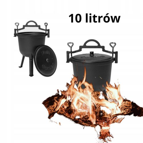  Kazao od lijevanog željeza 10 l za mađarsku vatru