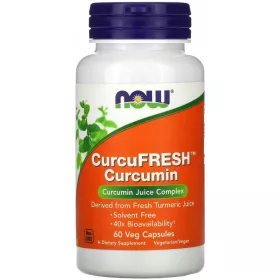   NOW Foods CurcuFresh - Suplement za Potporu Imuniteta s Kurkuminom, 60 Veg. Kapsula