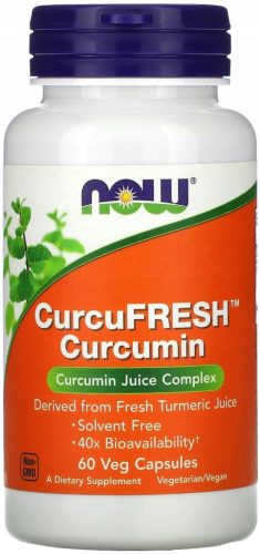 NOW Foods CurcuFresh - Suplement za Potporu Imuniteta s Kurkuminom, 60 Veg. Kapsula