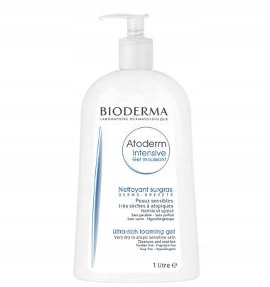 BIODERMA Atoderm Intensive - Gel Moussant: Gel za čišćenje i hidrataciju lica i tijela - 1L