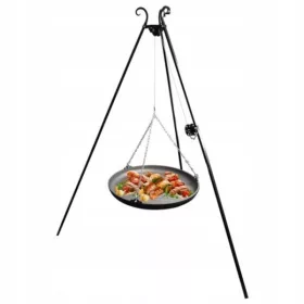    TRONOŽAC ZA LOGORSKU VATRU S KOLUTOM + TAVA ZA PRŽENJE 63 CM KAWMET