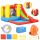 Dvorac za napuhavanje s toboganom i bazenom Happy Hop, 350x280x190 cm, PVC