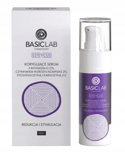 BasicLab Serum Korekcyjne z Retinalem 0.15% za Večernju Njegu Kože