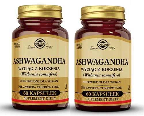 Solgar Ashwagandha - Kapsule za Unutarnji Mir i Dobrostan, 120 Kapsula