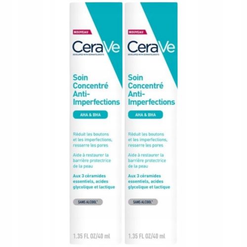 CeraVe Gel Protiv Nepravilnosti AHA BHA za Masnu i Aknama Sklonu Kožu 2x40ml