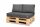  Vrtni jastuci SET za namještaj od europaleta VODOOTPORNI 120x40x15 BLOMSTER
