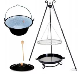    GRIL XXL inox rešetka 70 cm Ložište 70 cm + KUHAL 20 L + POKLOPAC