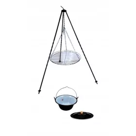  ROŠTILJ 50CM KOVANI TRONOŽAC + KOTLA 8L SA POKLOPCEM