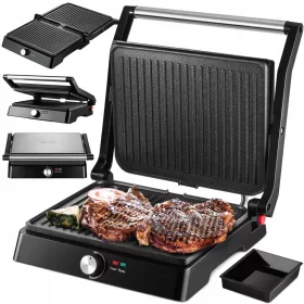    PANINI SENDVIČ GRIL TOSTER SKLOPIVI ELEKTRIČNI VELIKI 2200W