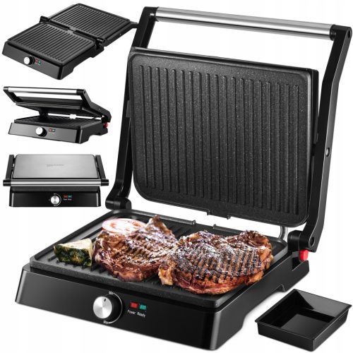  PANINI SENDVIČ GRIL TOSTER SKLOPIVI ELEKTRIČNI VELIKI 2200W