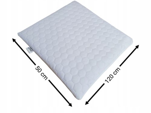  VODOOTPORNI PROŠIVANI VRTNI JASTUK FLAT HONEY - HEXAGON 50x120 bijeli