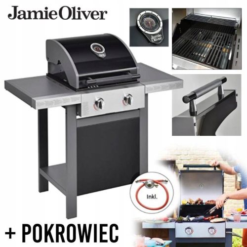 Plinski roštilj Jamie Oliver s 2 plamenika 84 cm inox BBQ