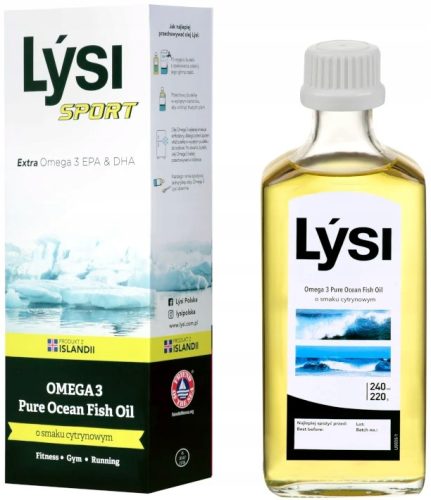 Lýsi Sport Omega-3 Čisto Ulje iz Oceana, Limun 240 ml