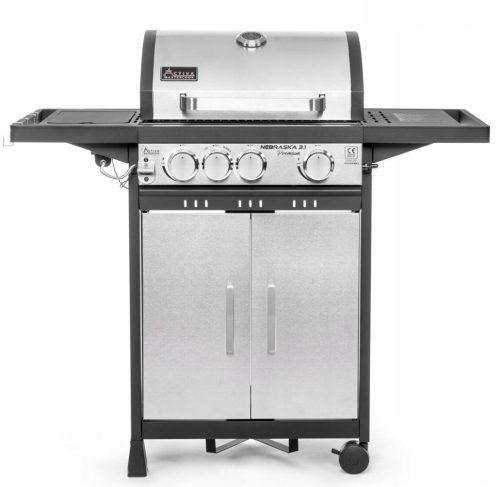 Plinski roštilj s 4 plamenika Activa Mastercook Nebraska 3+1 Premium (8,4 + 2,5 kW) - 19741GS