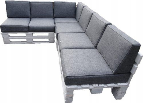  Jastuci za tri EURO-PALETE set od 13 kom. 80 x 60 Silver 23