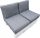  Jastuci za JEDNU EURO PALETU set od 4 kom 80 X 60 SILVER