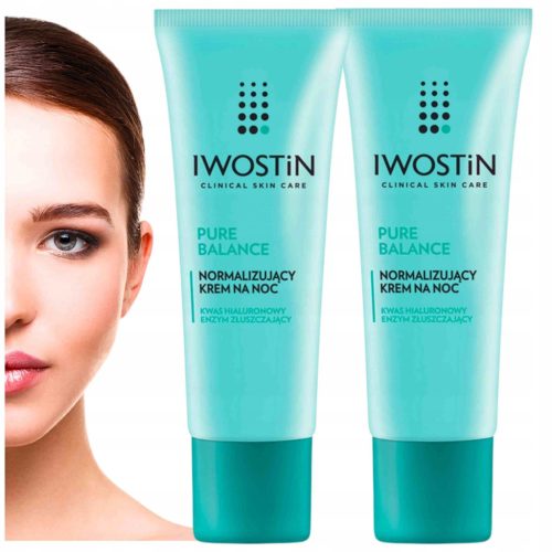 Iwostin Pure Balance - set 2 noćne kreme za normalnu i mješovitu kožu (2x100ml)