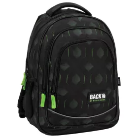 Školski ruksak BackUP za dječake s neon-zelenim detaljima