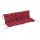  Jastuk za klupu trosjed 150x98x8 cm, crveni, s remenima