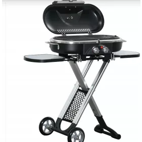  GRILLWAGEN Sklopivi Plinski Roštilj s Bočnom Rešetkom za 2 Plamenika