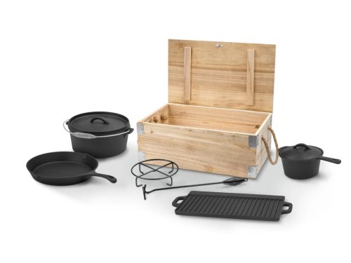  Kotao od lijevanog željeza Dutch Oven set lonaca 7 komada Grill Meister