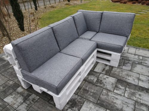 Jastuci za dvije EURO-PALETE set od 9 kom sjedište 60 X 60 Silver 23
