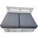 Jastuk za sjedenje za set ONE EURO PALETE 2 komada 60 x 60 srebro 23