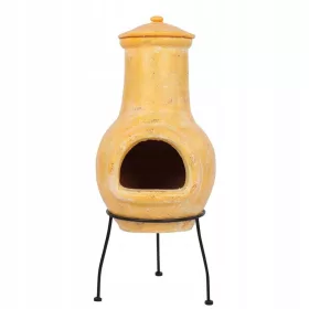  Kamin Tampico, žuta, 31 x 31 x 68 cm, glina