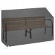 Vodootporna Navlaka za Vrtne Klupe 190x70x70/88 cm - Crna