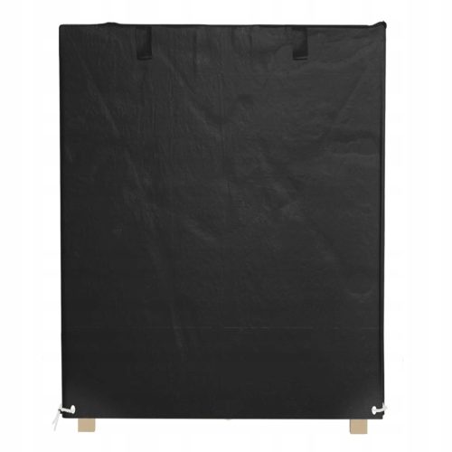 Pokrivač za vrtnu ljuljačku, vodootporan, 125x90x135/165 cm - crni