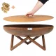  Jama za vatru s poklopcem Vrtni set duboka zdjela 100 cm Corten čelik 3 mm