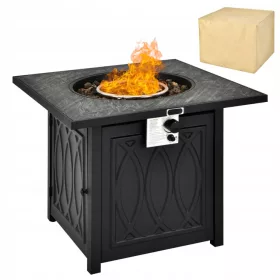    Plinski vatrogasni stol 14,65kW za terasu vrt balkon 81,5 x 81,5 x 63 cm
