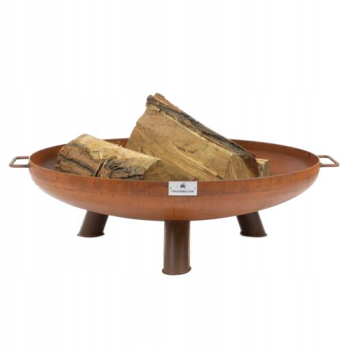  Kamin Corten duboke noge + ručke 70 cm