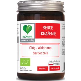   BeOrganic Srce i Cirkulacija BIO 500 mg x 100 tableta - Prirodni Dodatak za Zdravlje