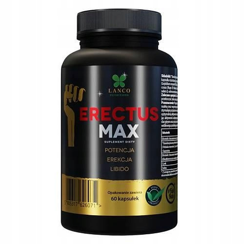 LANCO NUTRITIONS Erectus Max, 60 kapsula za mušku snagu