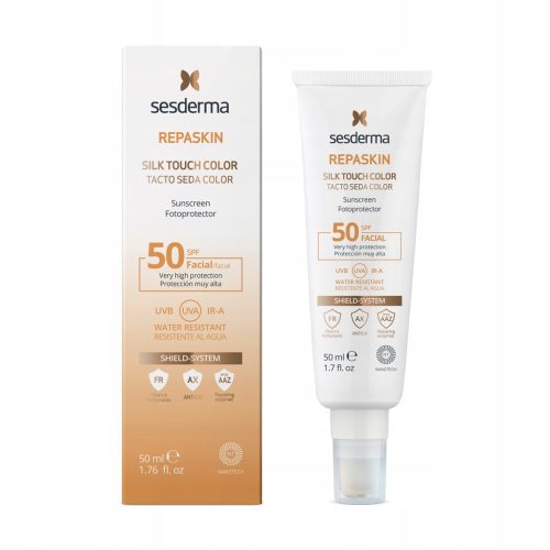 SESDERMA REPASKIN Silk Touch COLOR SPF 50 - Zaštitna Krema za Lice