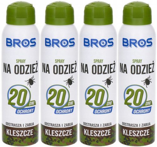 Sprej za odjeću protiv krpelja BROS, djeluje do 20 dana, 90ml, 4 komada