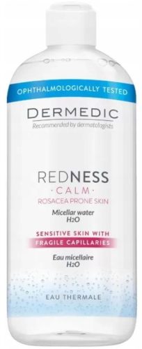 Micelarna otopina DERMEIDC REDNESS CALM H2O, 500ml za osjetljivu kožu
