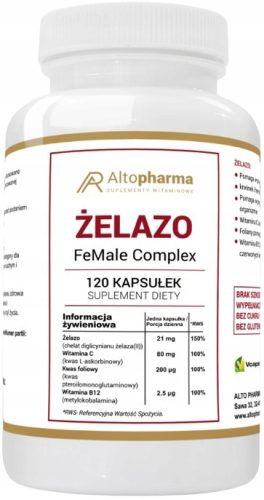 FeMale Complex120 Kapsule s Kraljevskim Željezom - Idealno za Vegane